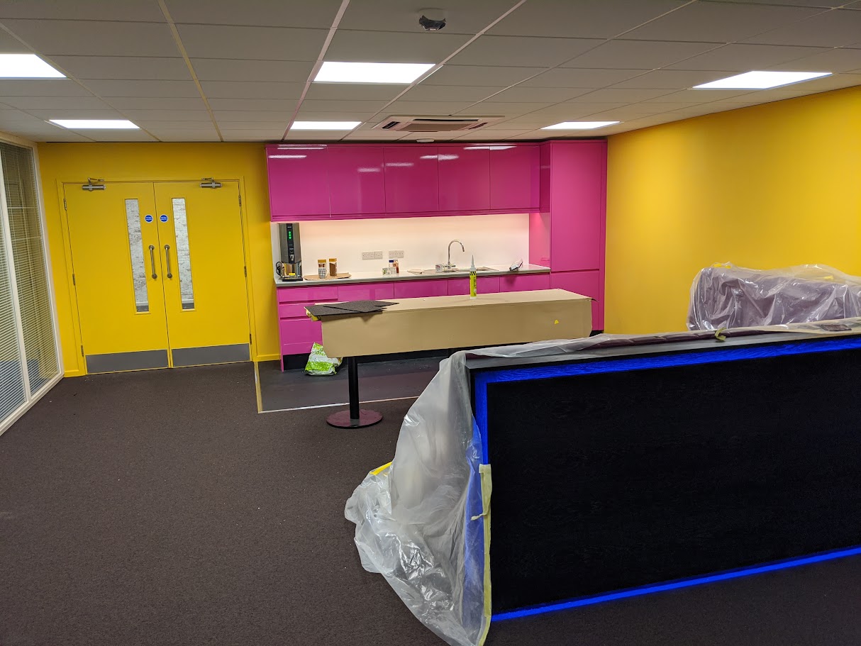 Completed commercial cleaning ready for handover