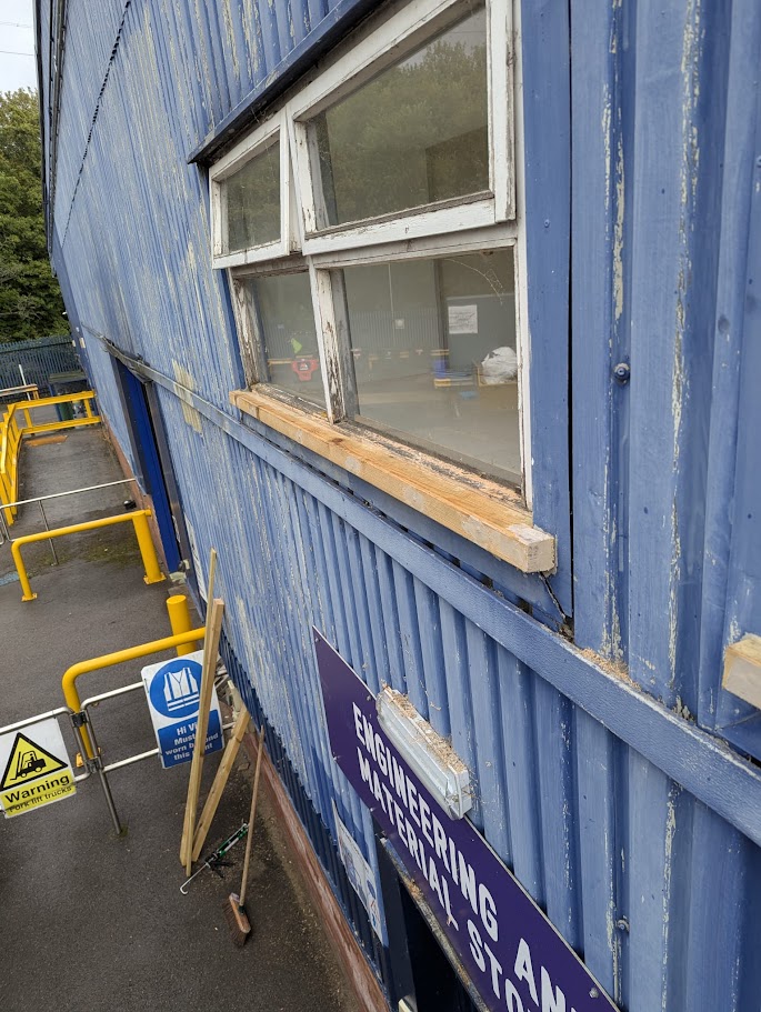 Commercial property maintenance repairs being completed in Sheffield