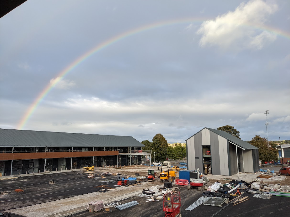 Completed commercial roofing works with tidy site handover