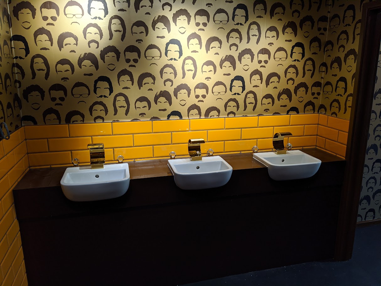 Finished commercial tiling with clean grout lines and tidy edges