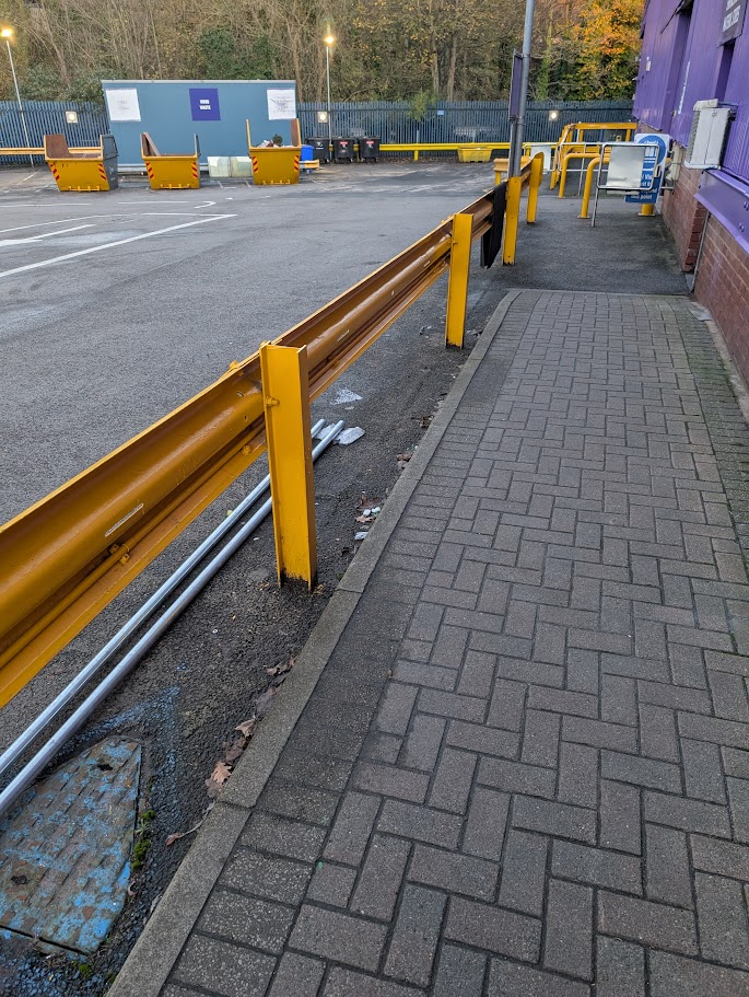 Kerb repairs and reinstatement works at a commercial site