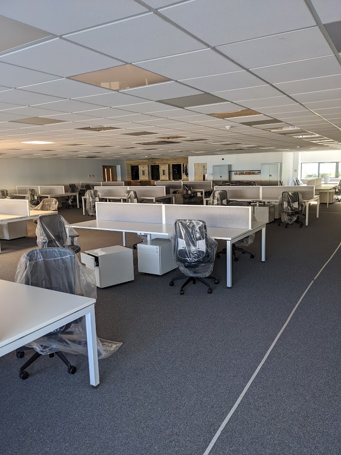 Office fit out image used to support blog content about commercial projects