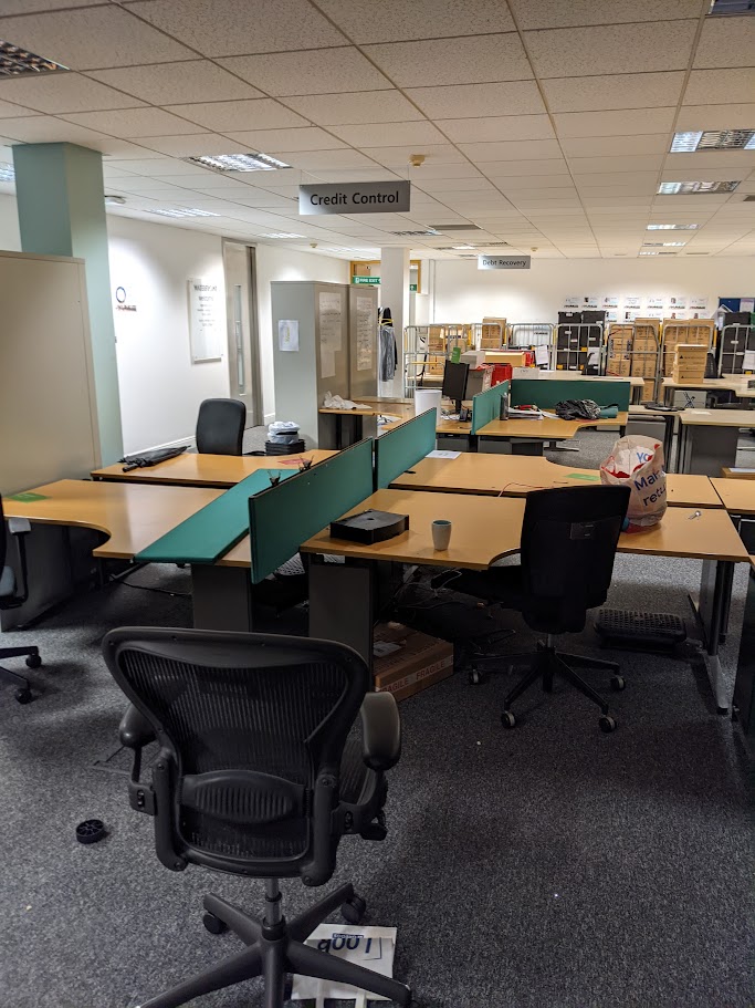 Completed office workspace after a commercial fit out