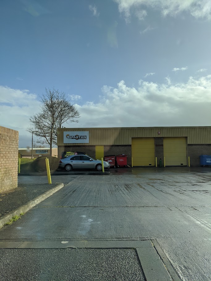 Security shutters fitted to a retail shopfront