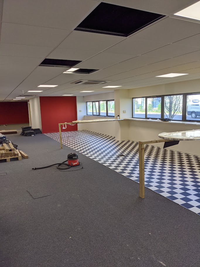 Sparkle clean being carried out for a commercial handover