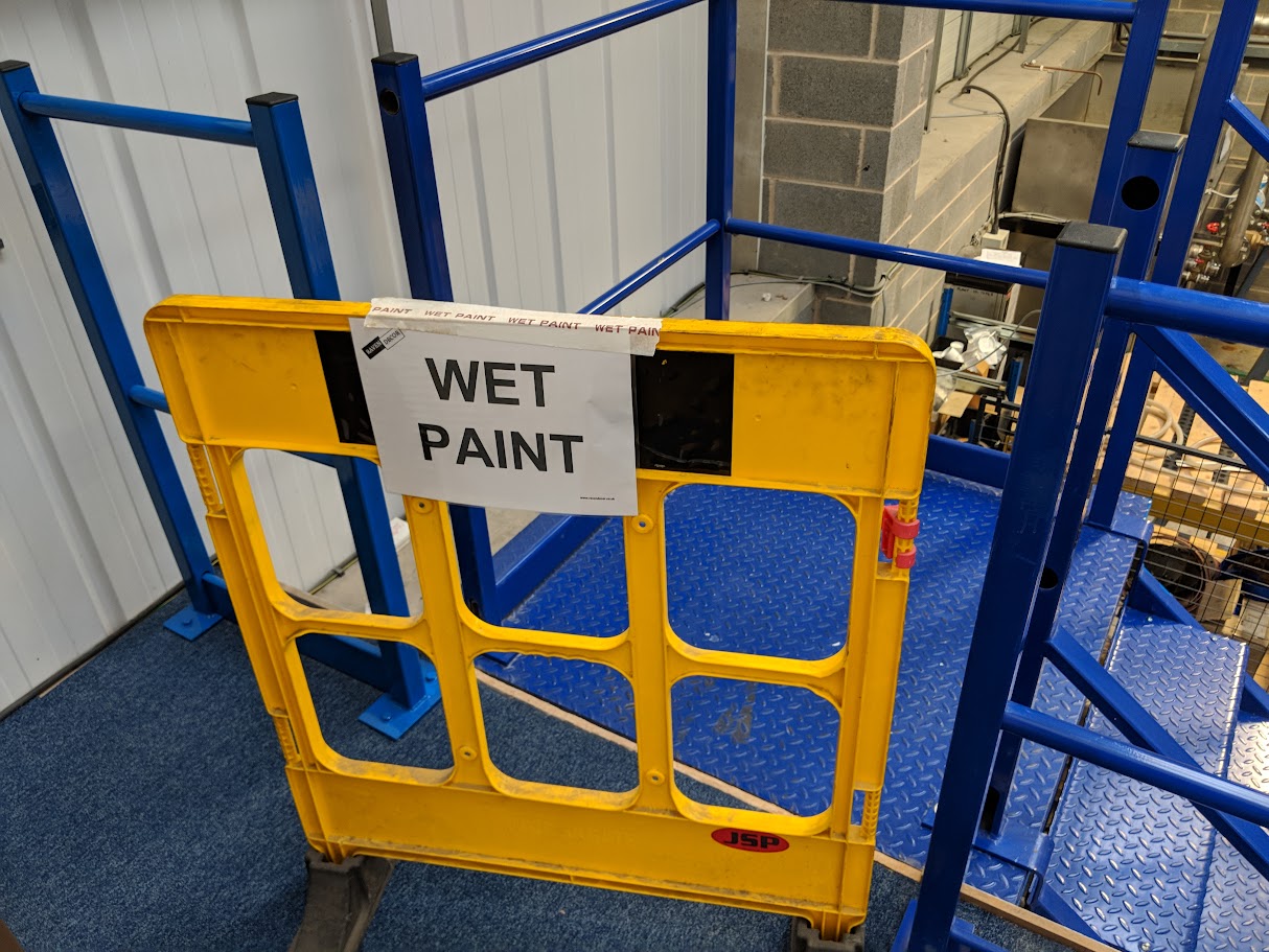 Wet paint